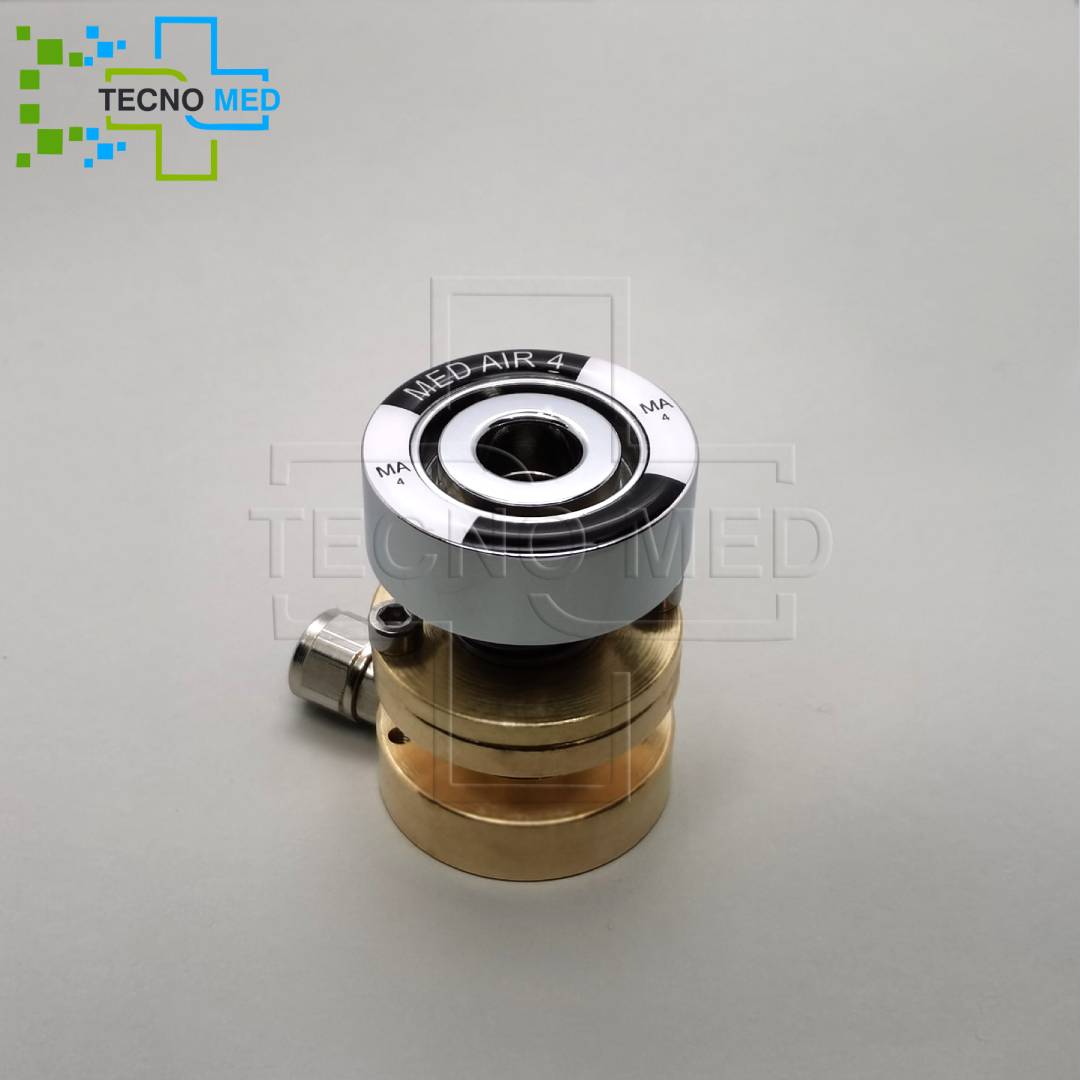 Plastic BS norm gas socket designed for secure gas flow and distribution in healthcare settings.