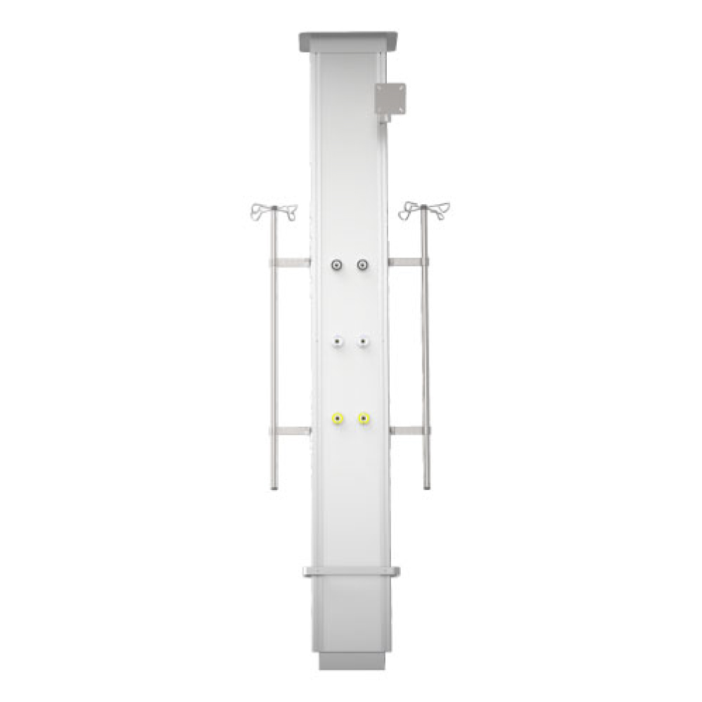 Vertical Medicolumn setup for oxygen vacuum power and data access in critical care rooms