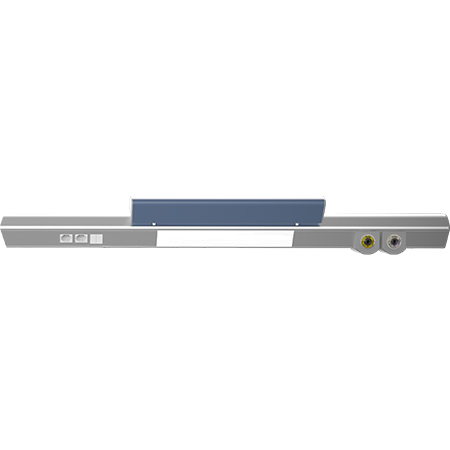 Hendemx medical bed head system offering gas, electrical, and lighting access in one panel